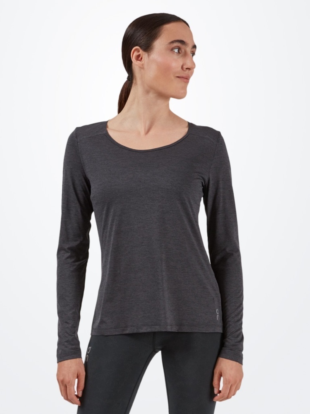 On Running Womens Performance Long Sleeve Shirt Eclipse top